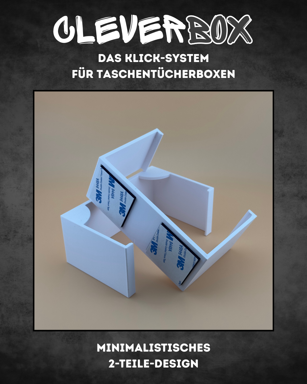 CleverBox – Minimalistischer Taschentücherbox-Halter fürs Wohnmobil & Zuhause