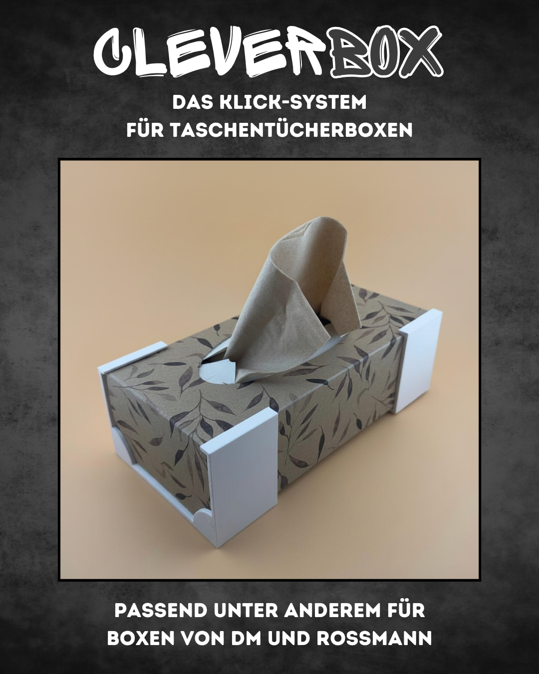CleverBox – Minimalistischer Taschentücherbox-Halter fürs Wohnmobil & Zuhause