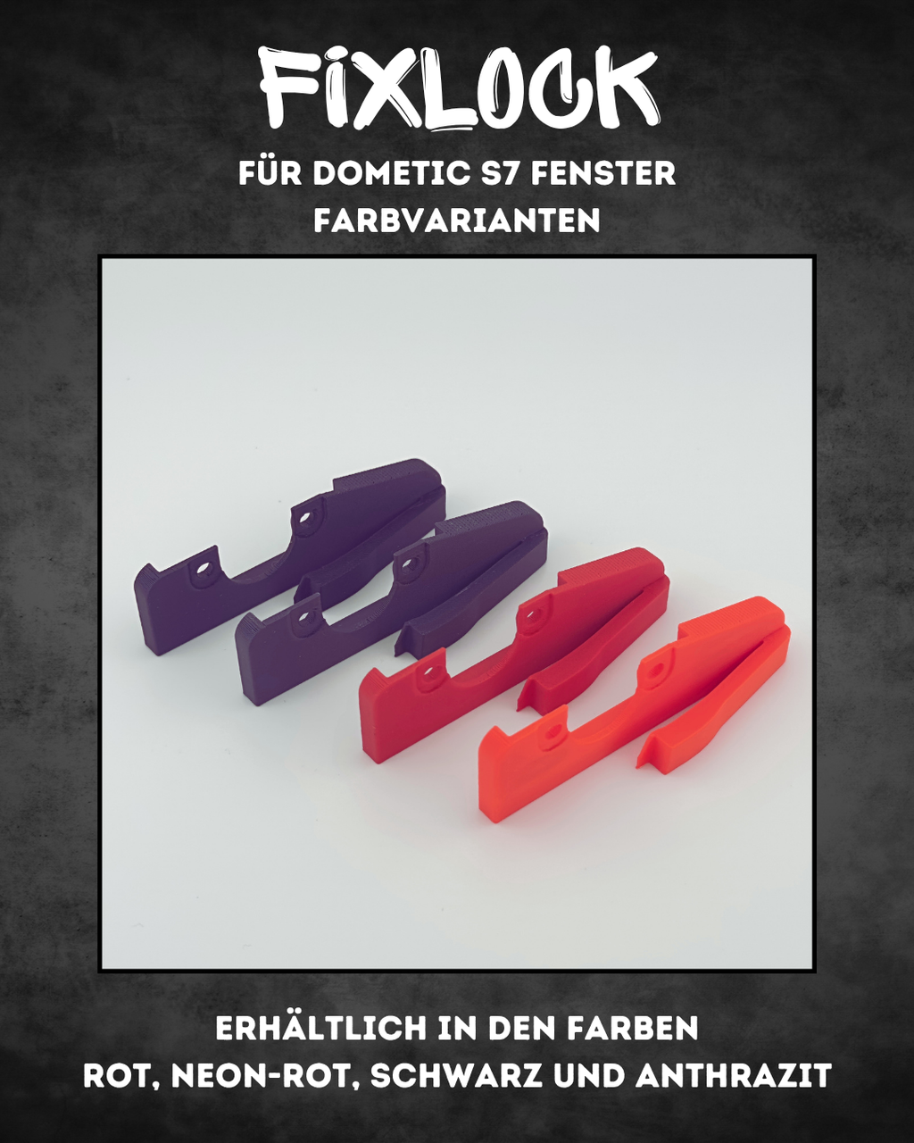 FixLock | Fenstersicherung für Dometic S7 - untere Verriegelung