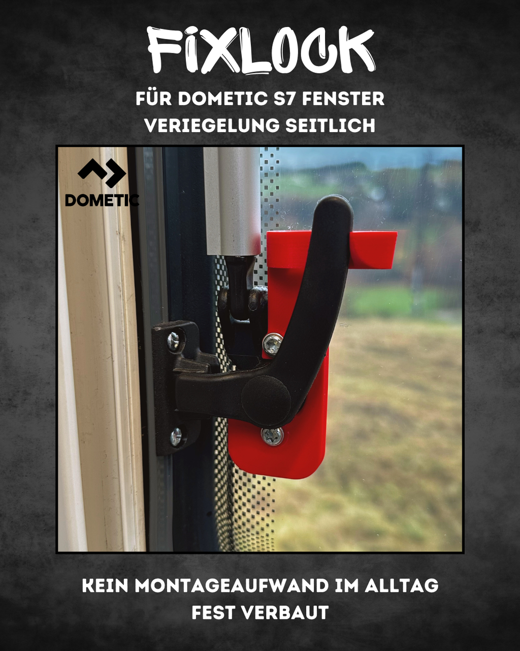 FixLock | Fenstersicherung für Dometic S7 - seitliche Verriegelung