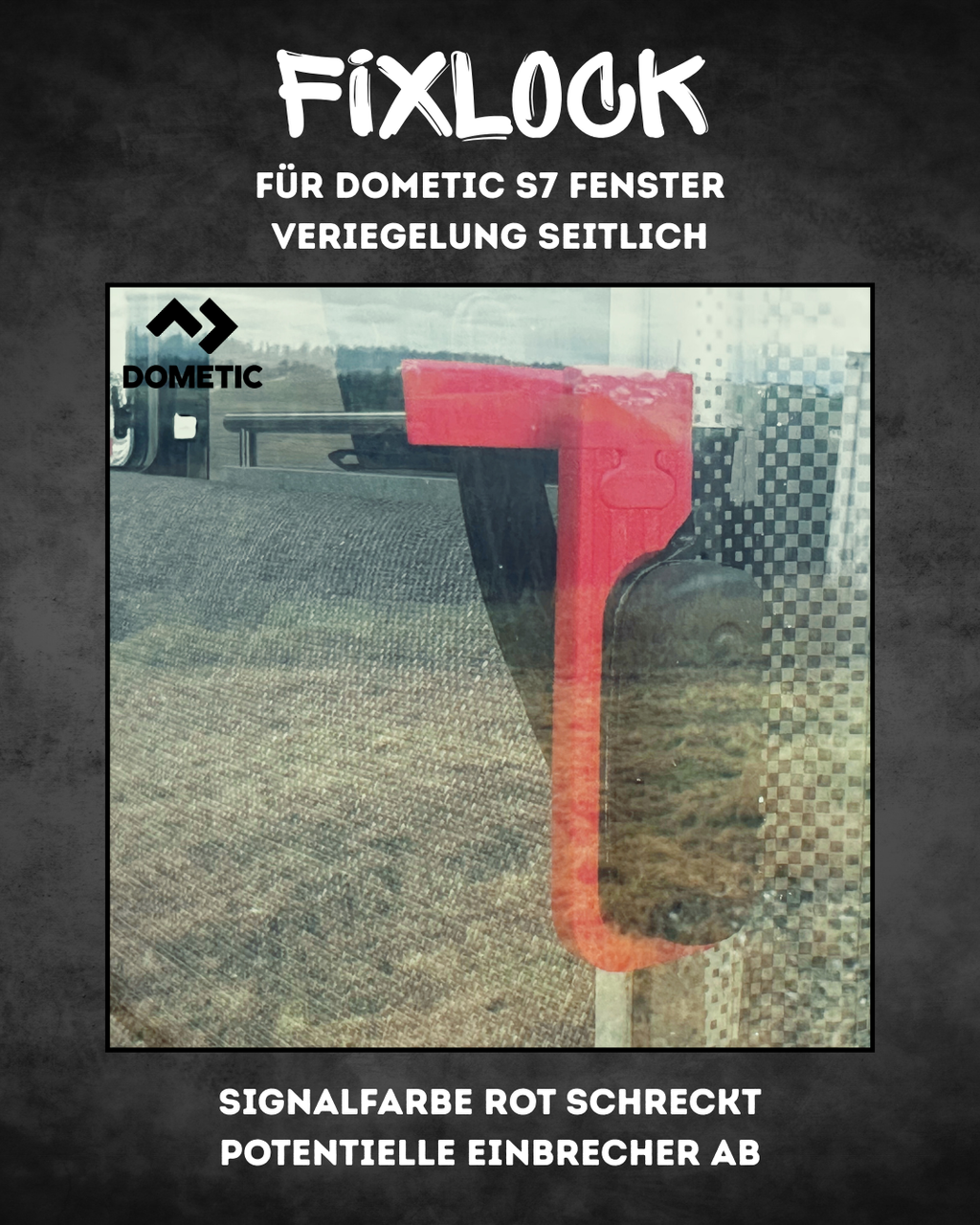 FixLock | Fenstersicherung für Dometic S7 - seitliche Verriegelung