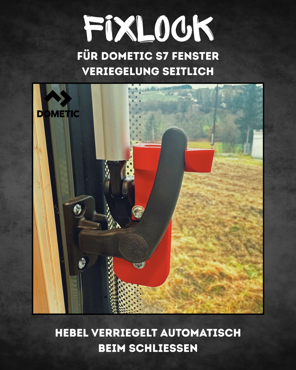 FixLock | Fenstersicherung für Dometic S7 - seitliche Verriegelung