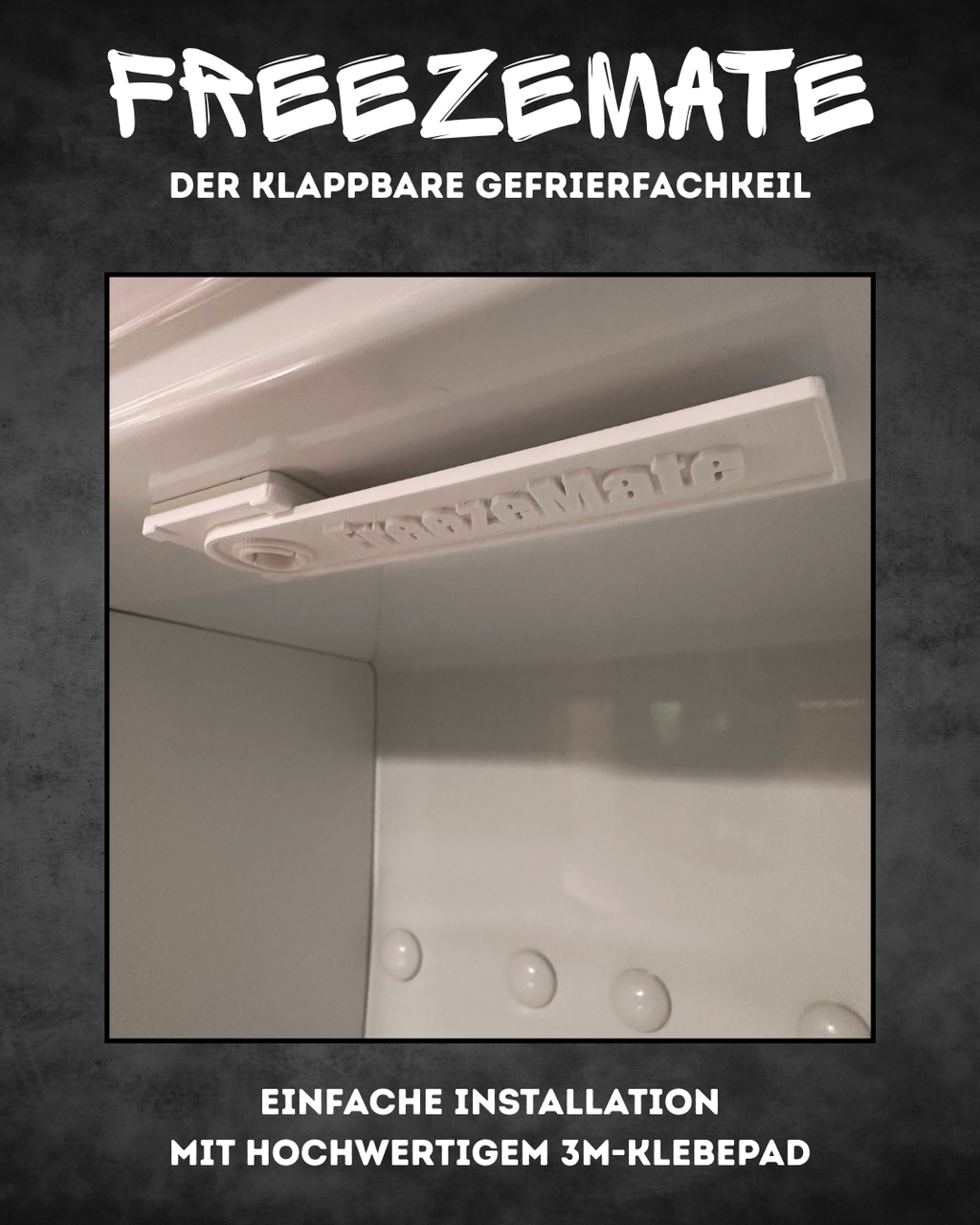 FreezeMate | klappbarer und fest verbauter Gefrierfachkeil für Wohnmobilkühlschränke