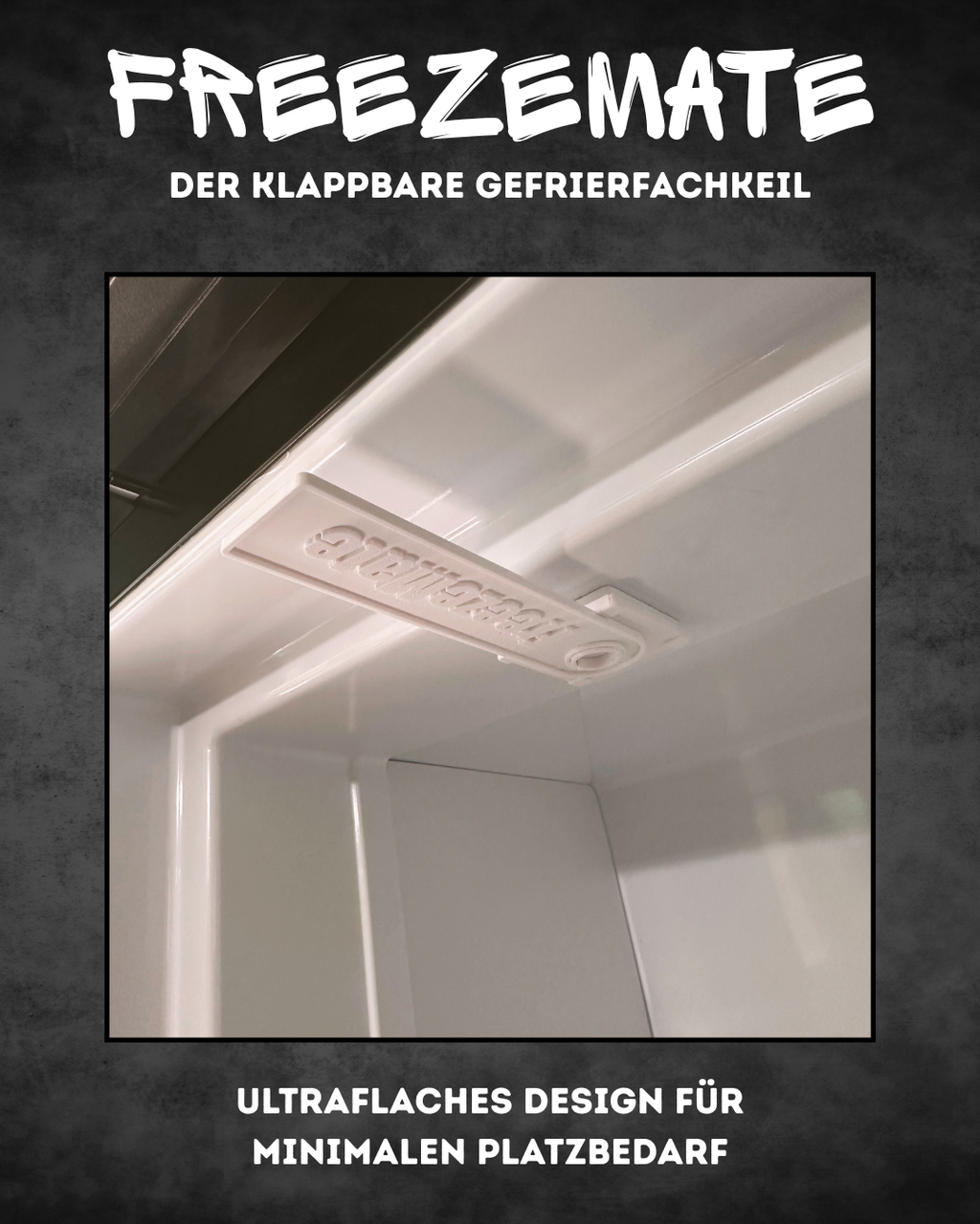FreezeMate | klappbarer und fest verbauter Gefrierfachkeil für Wohnmobilkühlschränke