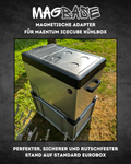 MagBase für MAENTUM IceCube Kühlbox – Magnetische Adapter für sicheren Stand auf Euroboxen