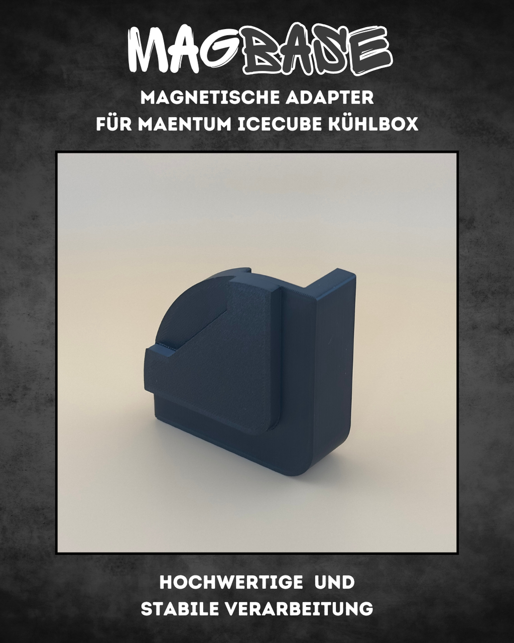 MagBase für MAENTUM IceCube Kühlbox – Magnetische Adapter für sicheren Stand auf Euroboxen