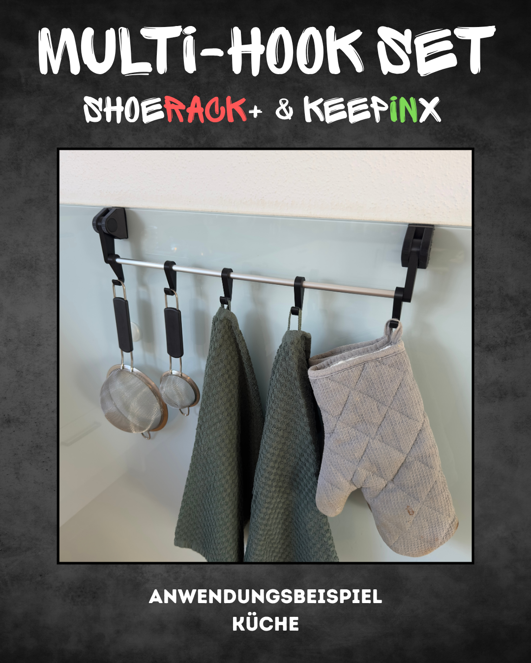 Multi-Hook Set für ShoeRack+ und KeepInX (3er Set)