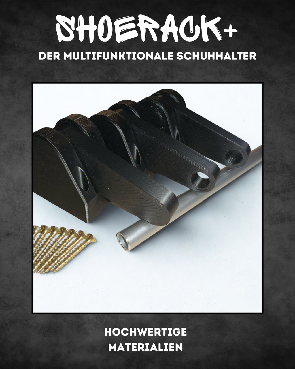 ShoeRack+ | klappbarer, maßgefertigter Schuhhalter für 2 Paar Schuhe, Wohnmobil & Camper