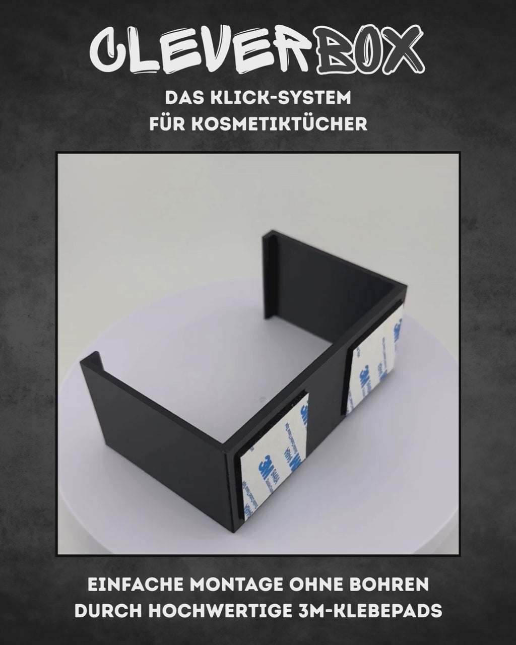CleverBox – Minimalistischer Kosmetiktuchbox-Halter fürs Wohnmobil & Zuhause