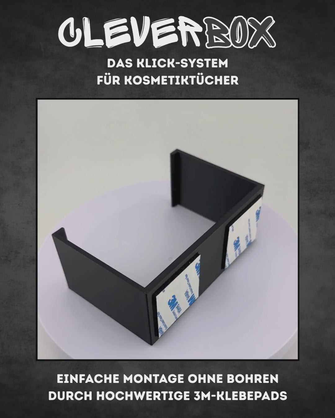 CleverBox – Minimalistischer Kosmetiktuchbox-Halter fürs Wohnmobil & Zuhause